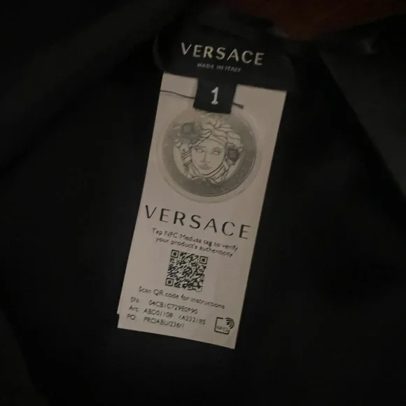 Versace Black and Gold Cut-Out One-Piece Swimsuit - Picture 4 of 9